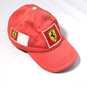 Vintage Ferarri Fila F1 Racing Official License Hat Cap Cotton Italy Sz Large
